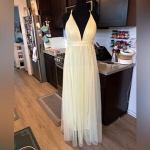 Yellow fashion nova dress